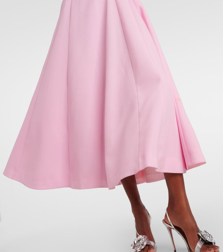 half-sleeve flared midi dress – RELIEN