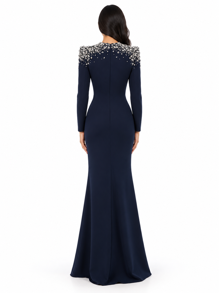Crystal Shoulder Plunge Evening - Arcelia