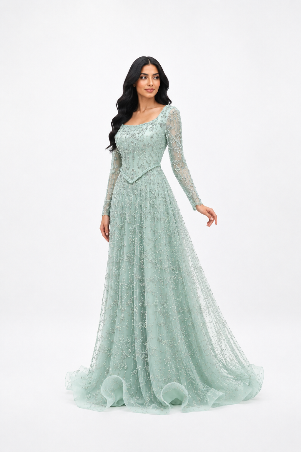 Glitter Corset A-Line Maxi Dress – RUBINA