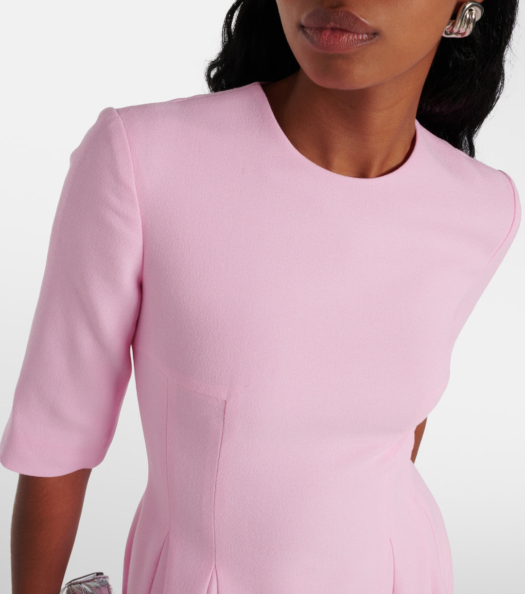 half-sleeve flared midi dress – RELIEN