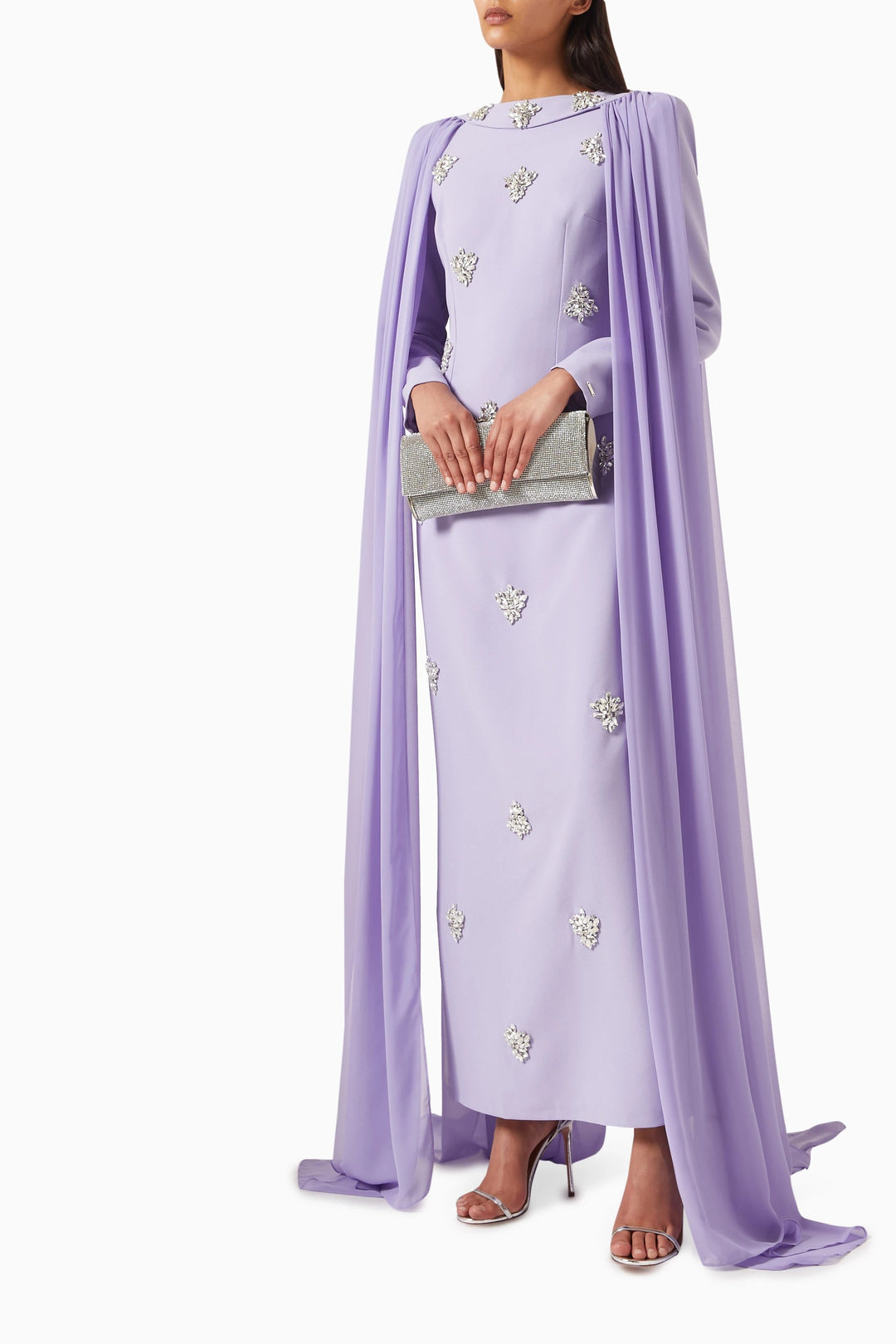 فستان كيب مزين بالكريستال – أوريليا