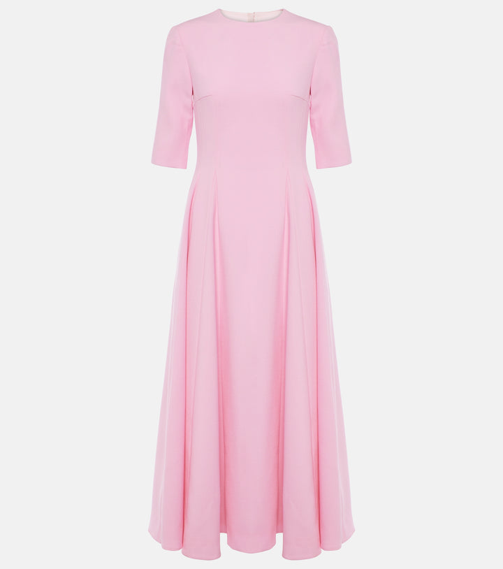 half-sleeve flared midi dress – RELIEN