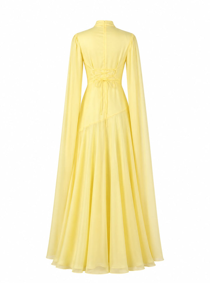 Flowing Sleeve Maxi Dress - Aurora