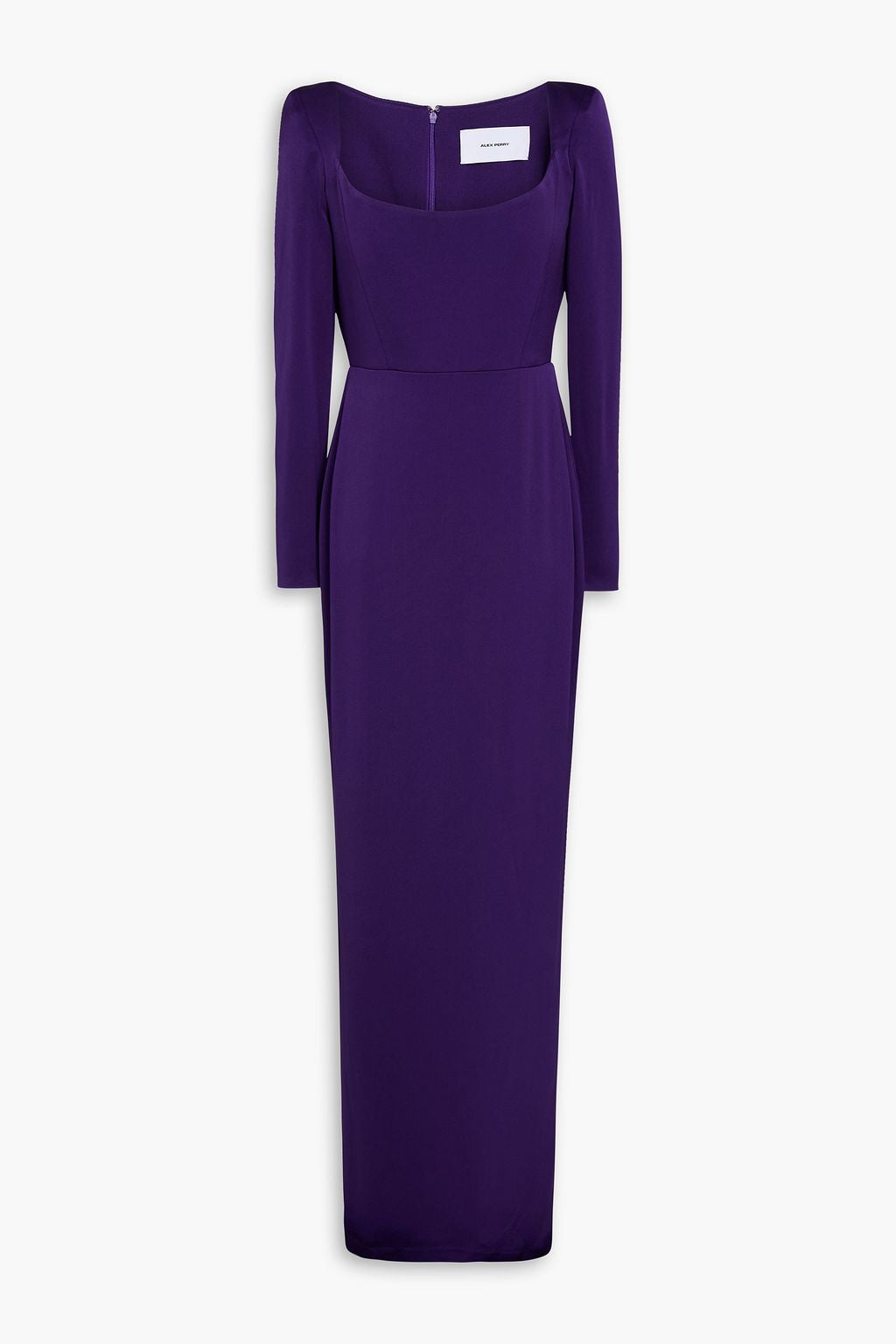 sculpted square-neck long-sleeve gown – AMETHYSTR