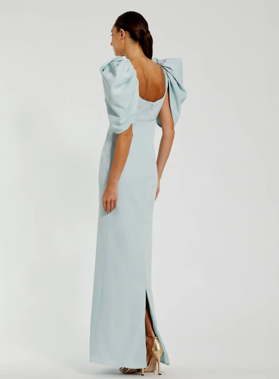 Statement Puff Sleeve Gown - Celeste