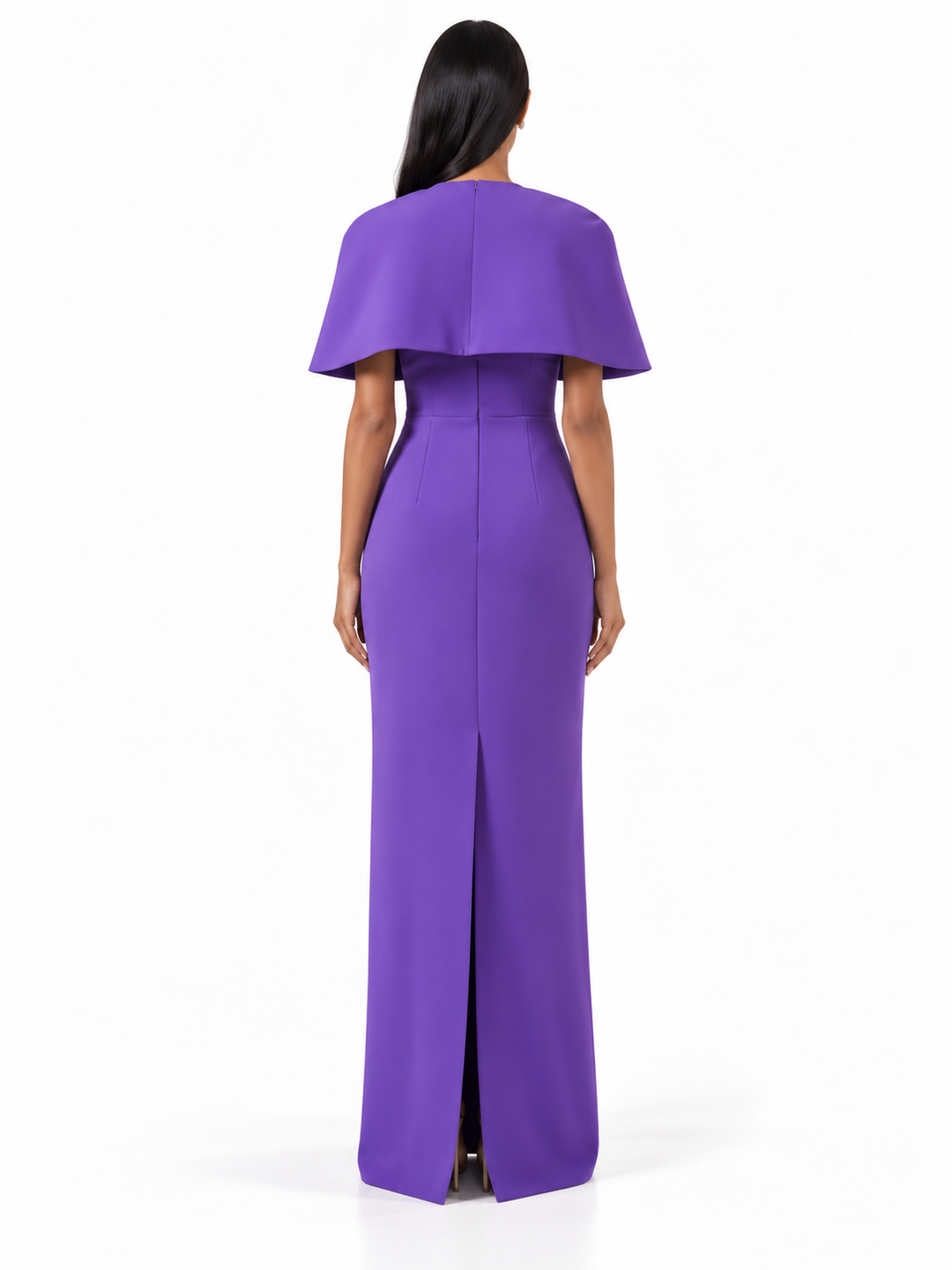 Crystal Waist Cape Column - Amethysta