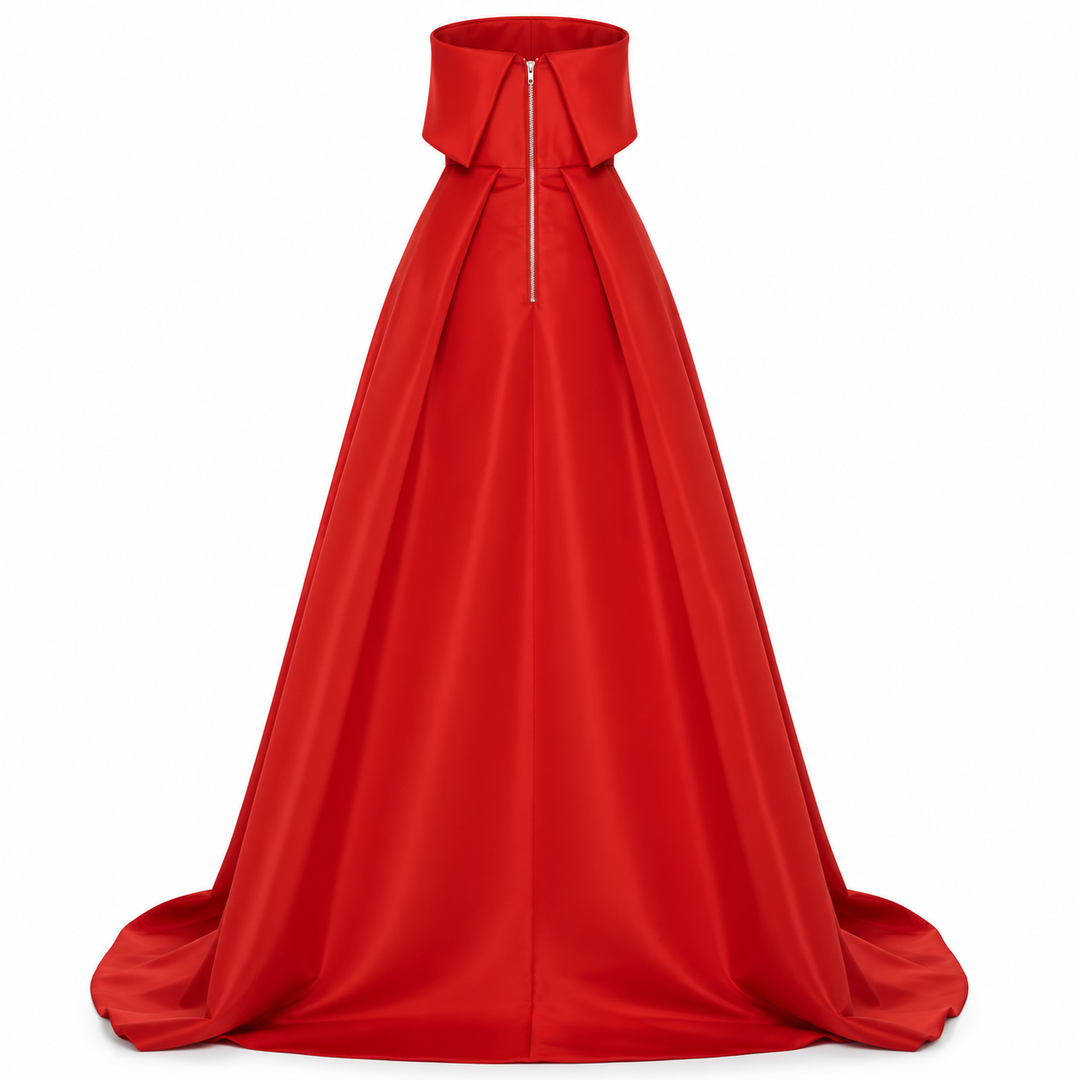 Red Strapless Ball Gown – Valencia