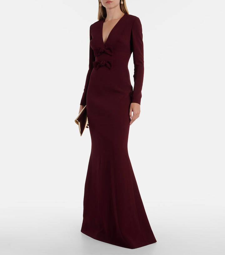 mermaid gown with double front bows – MARLENE