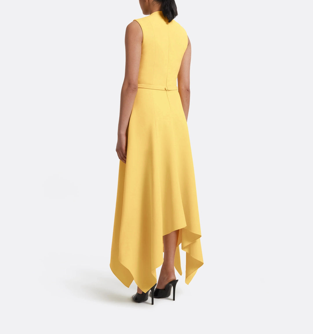 sleeveless asymmetrical hem dress – AUROAA