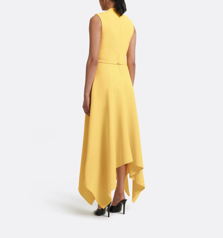 sleeveless asymmetrical hem dress – AUROAA