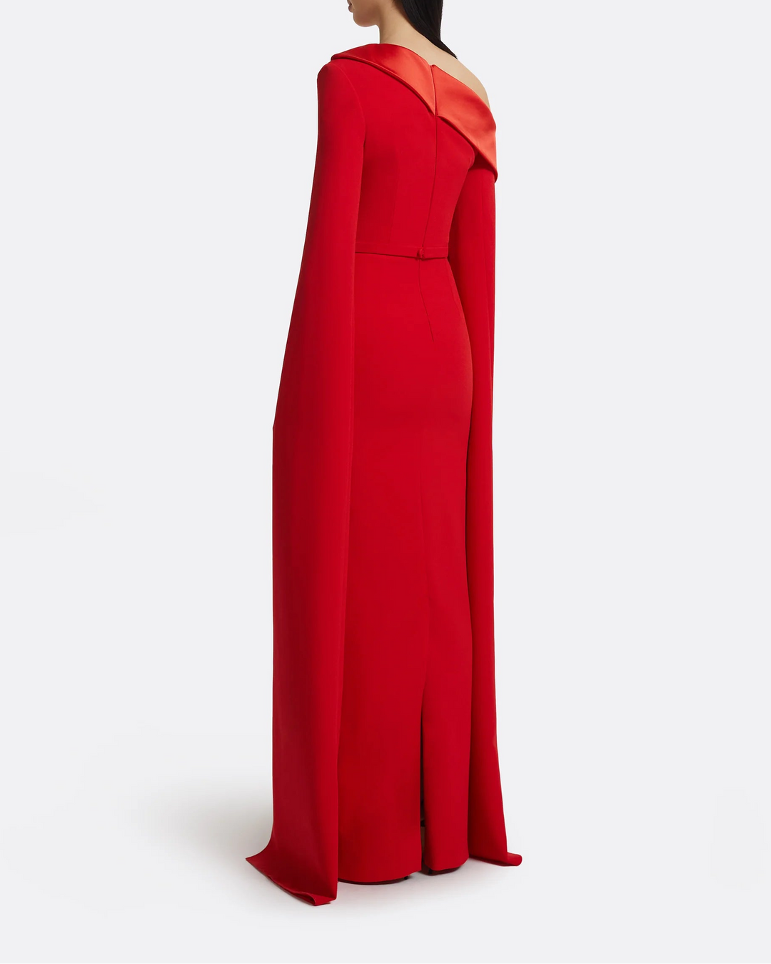 فستان كيب غير متماثل بكتف واحد – سكارليتا