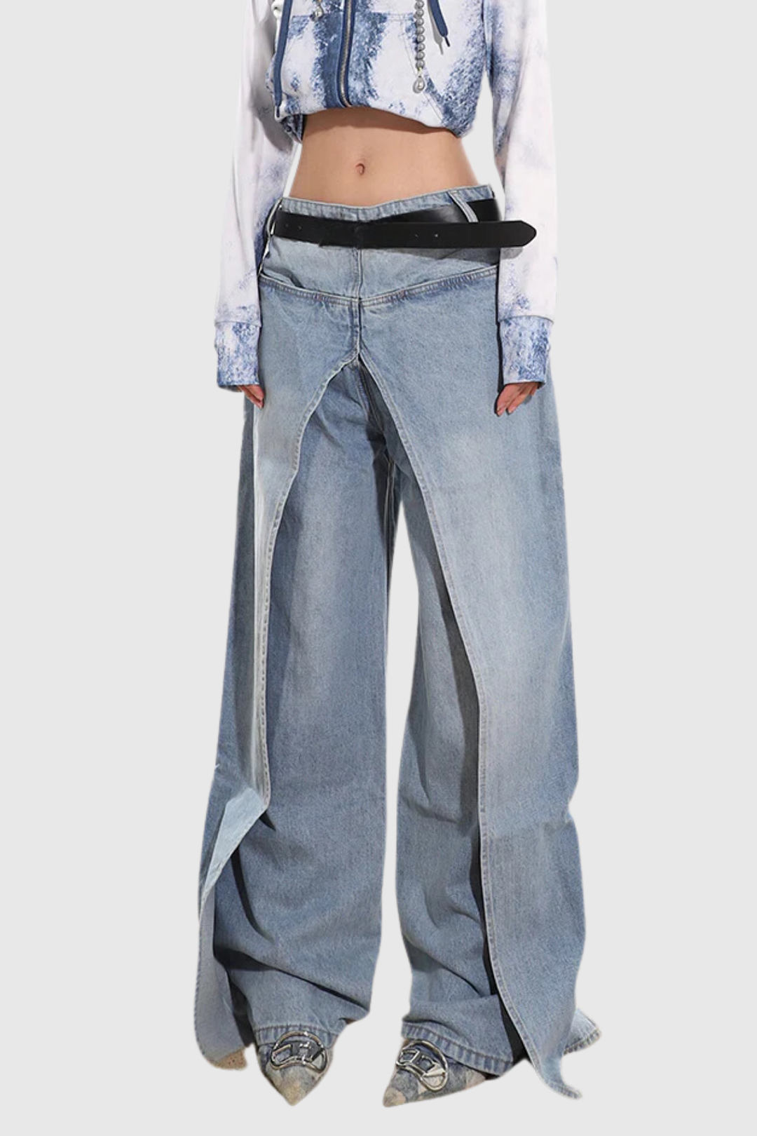 Abha Deconstruct Wide Jeans