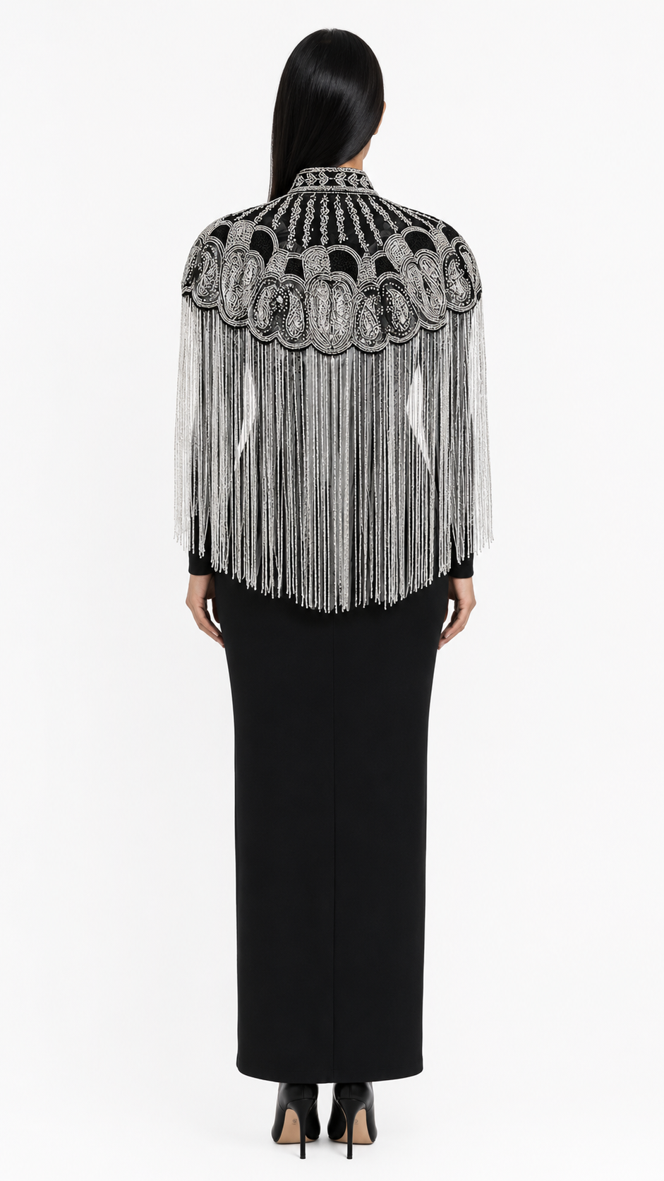 Gold Embellished Fringe Statement Accessory – AURELIA