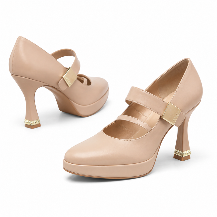 Black Double Strap Platform Heels – MAVÉRA