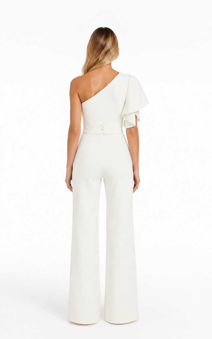 One-Shoulder Wide-Leg Jumpsuit – IVELLE