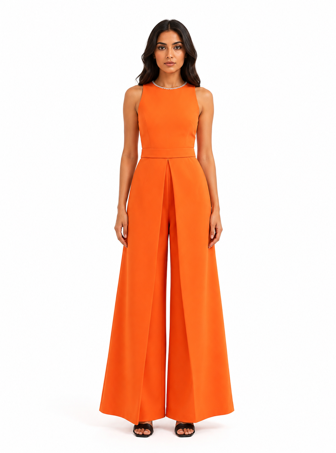 Wide-Leg Overlay Jumpsuit – ORANZA
