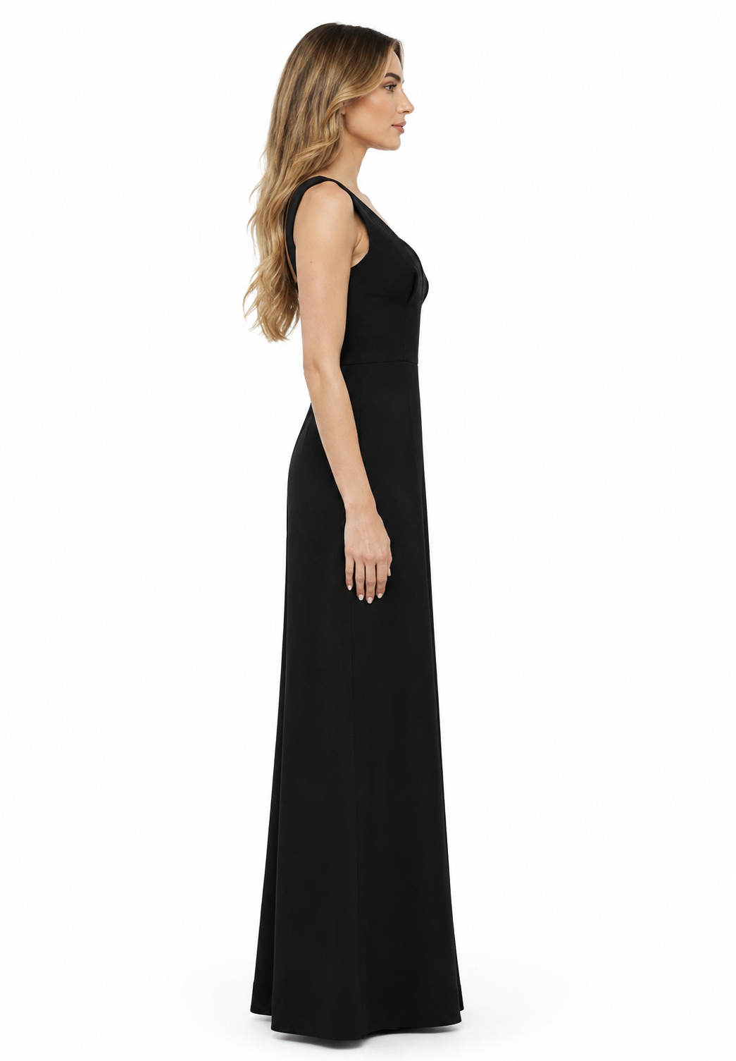 Deep V-Neck Wide-Leg Jumpsuit – NOIRENA