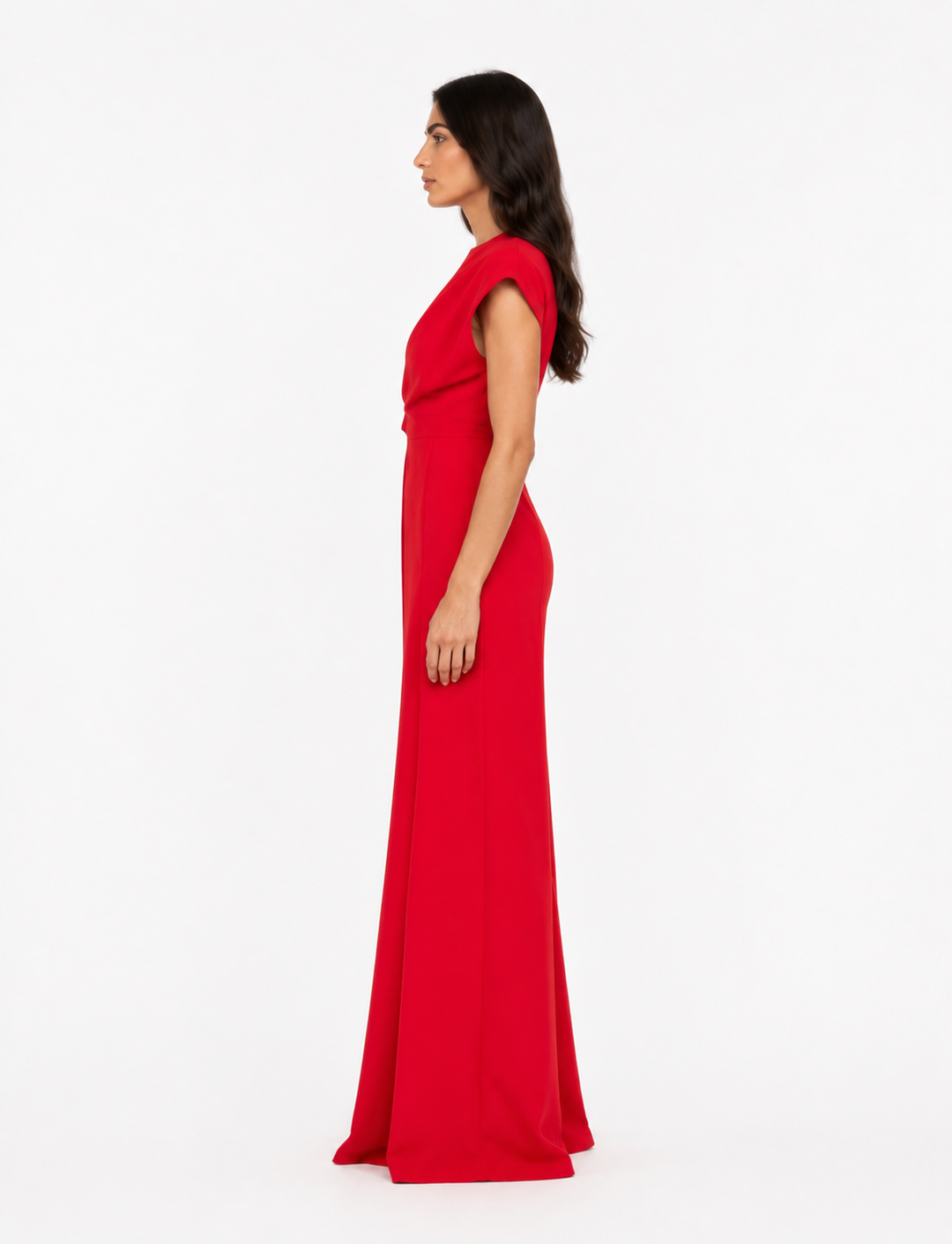Draped Cutout Wide-Leg Jumpsuit – RUBERA