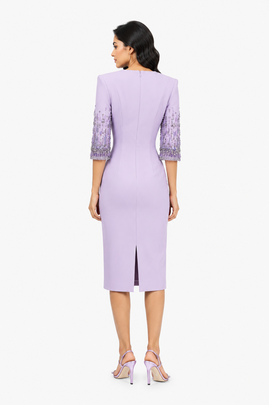 Sequin Cuff Midi Dress - Lovera