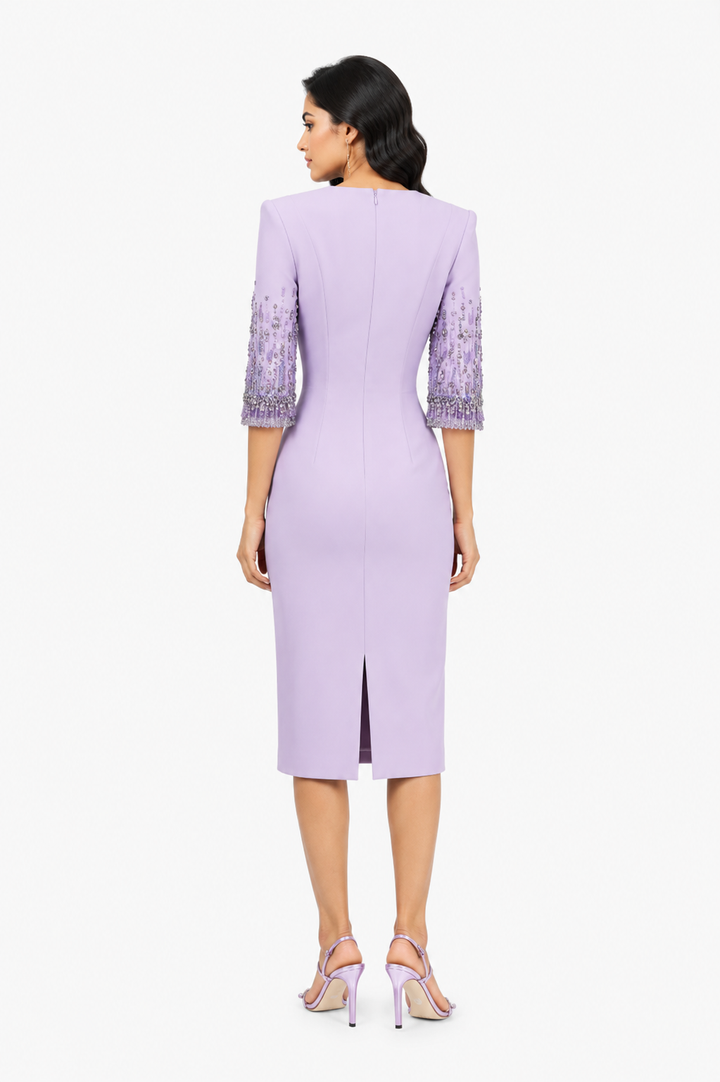 Sequin Cuff Midi Dress - Lovera