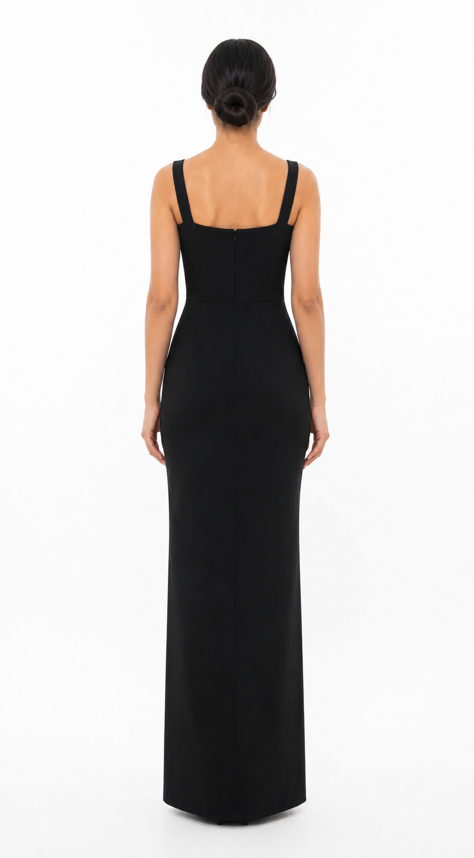 Crystal Floral Embellished Column Gown - Seraphine