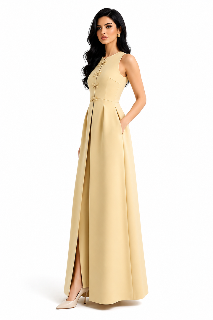 Sleeveless Longline Vest & Wide-Leg Pants Set – AMARA