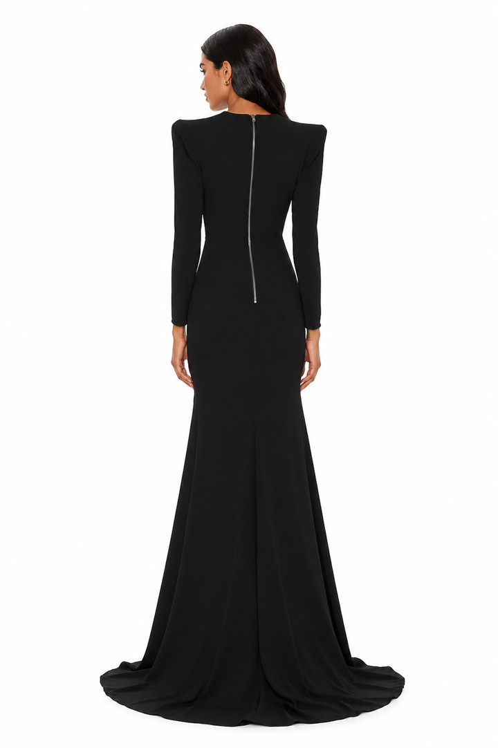 Plunge Blazer Maxi Dress – Sofiee