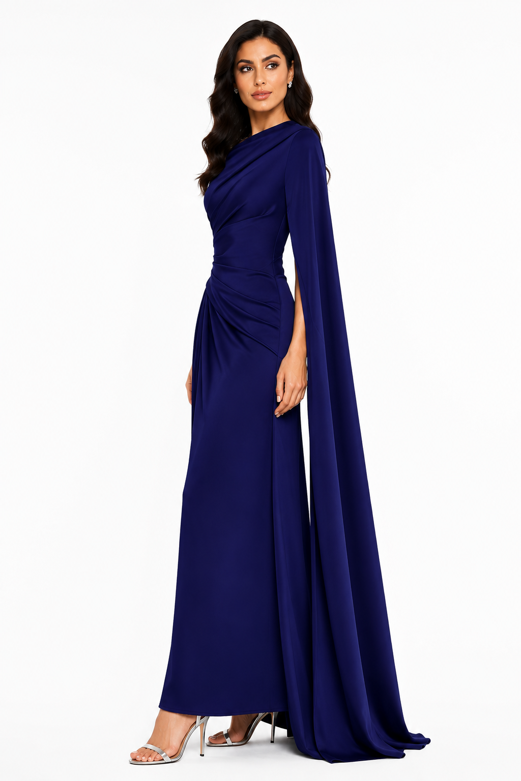 Draped One-Shoulder Maxi Dress – Navla