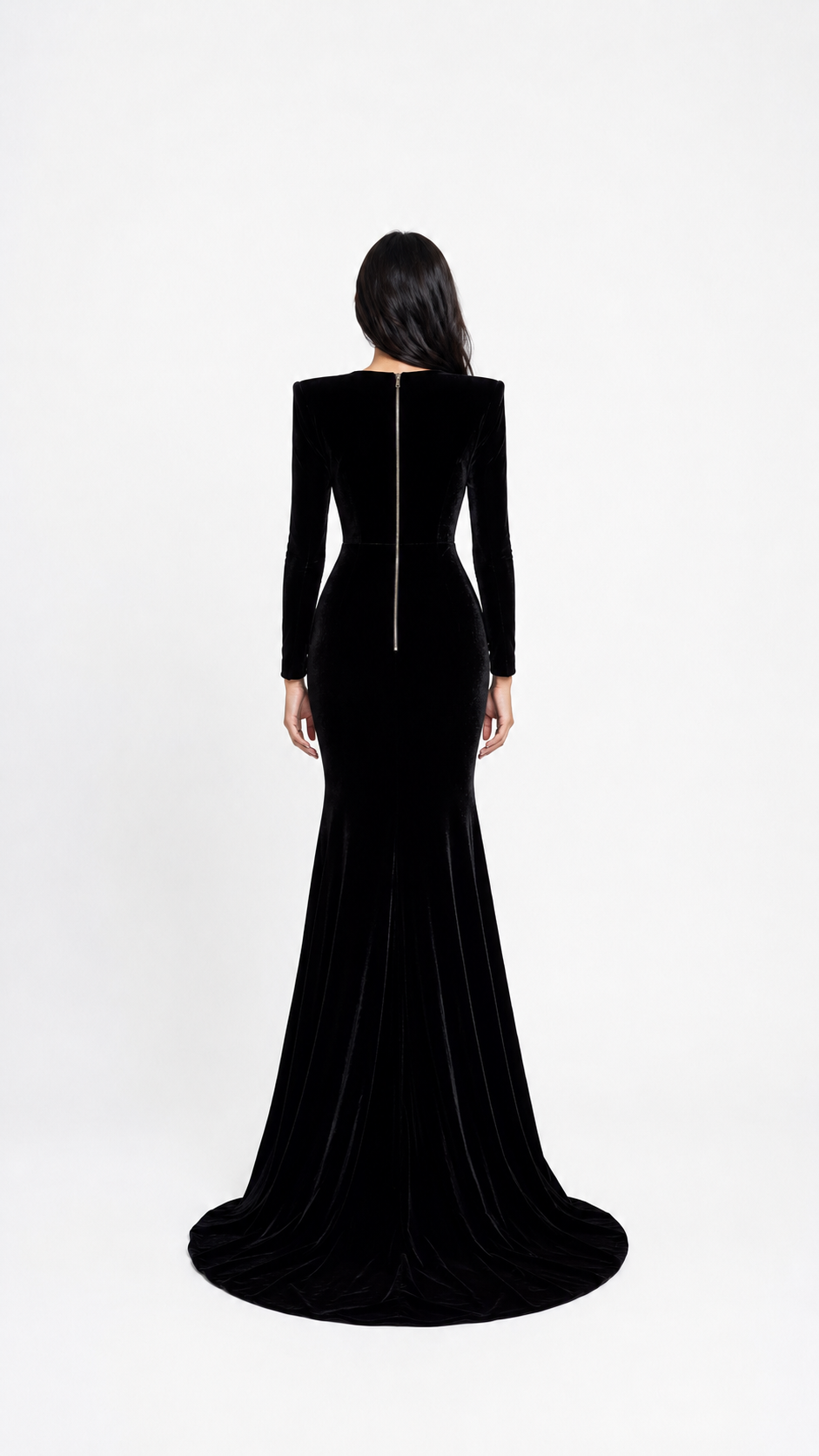 Black Velvet Embellished Maxi Dress – ROSÉVA