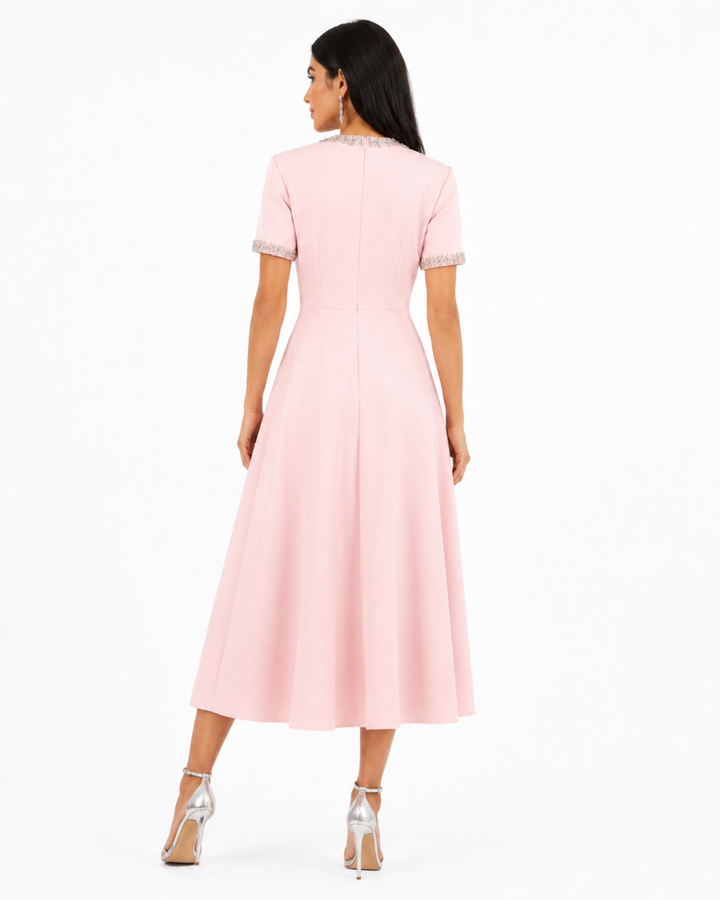 Bow Detail Midi Dress – MADELINE