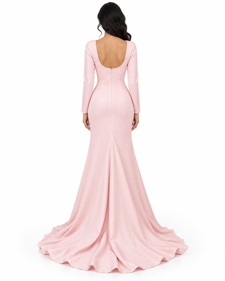 Embellished Waist Gown - Opal