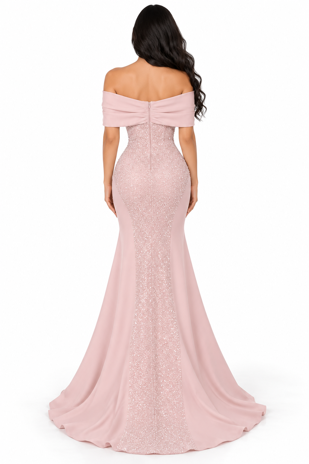 Shimmer Draped Gown - Nova