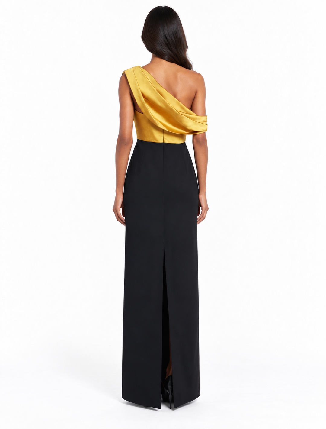 One-Shoulder Draped Maxi Dress - Solene