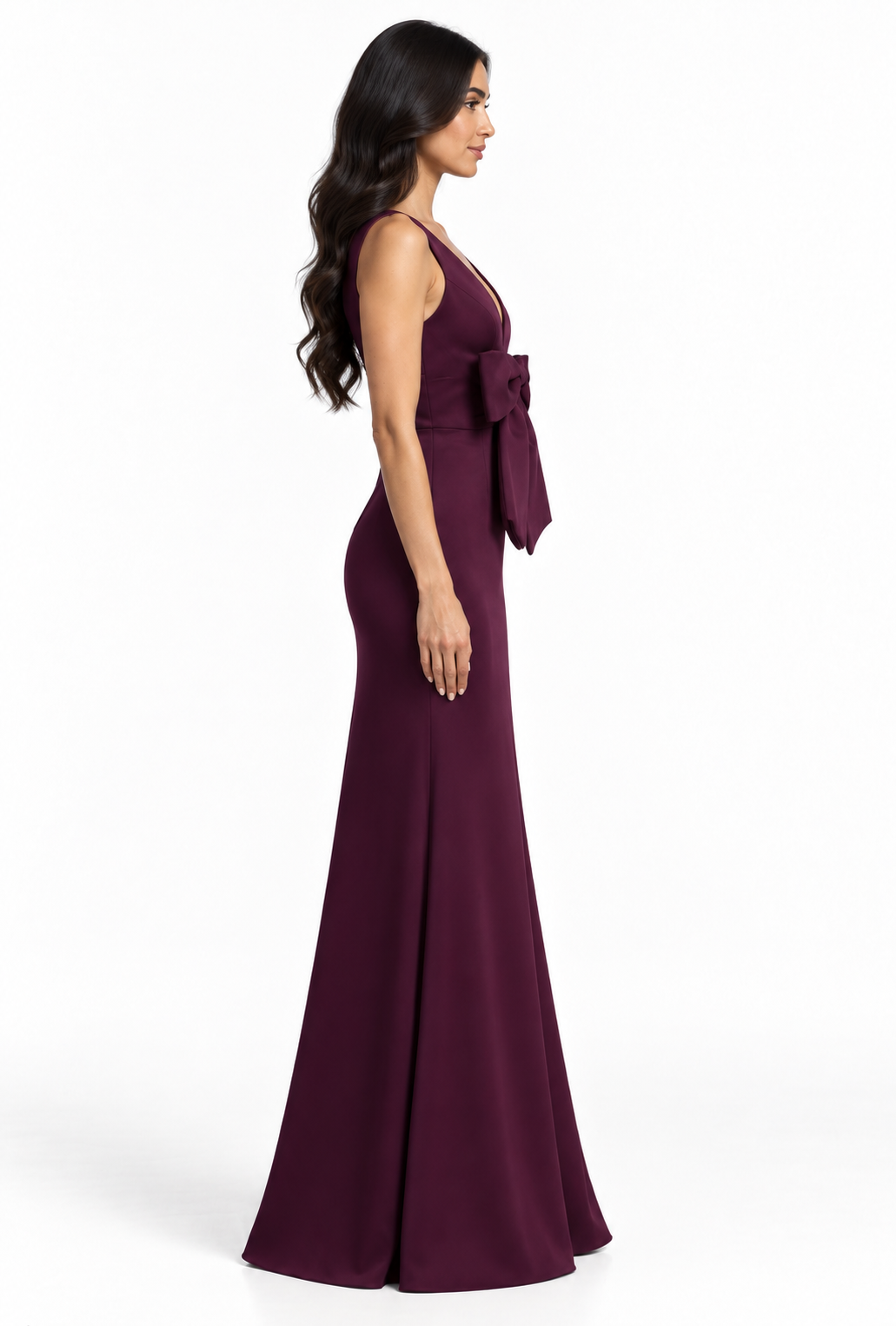 Bow Detail Evening Gown - Amara