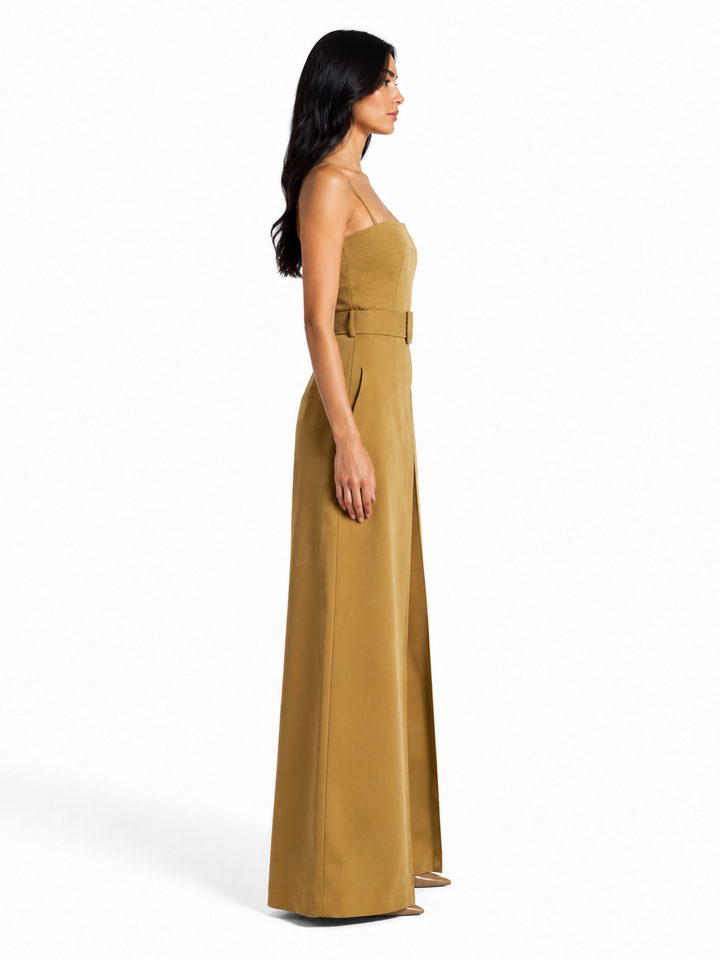 Belted Wide-Leg Jumpsuit – AMBERA