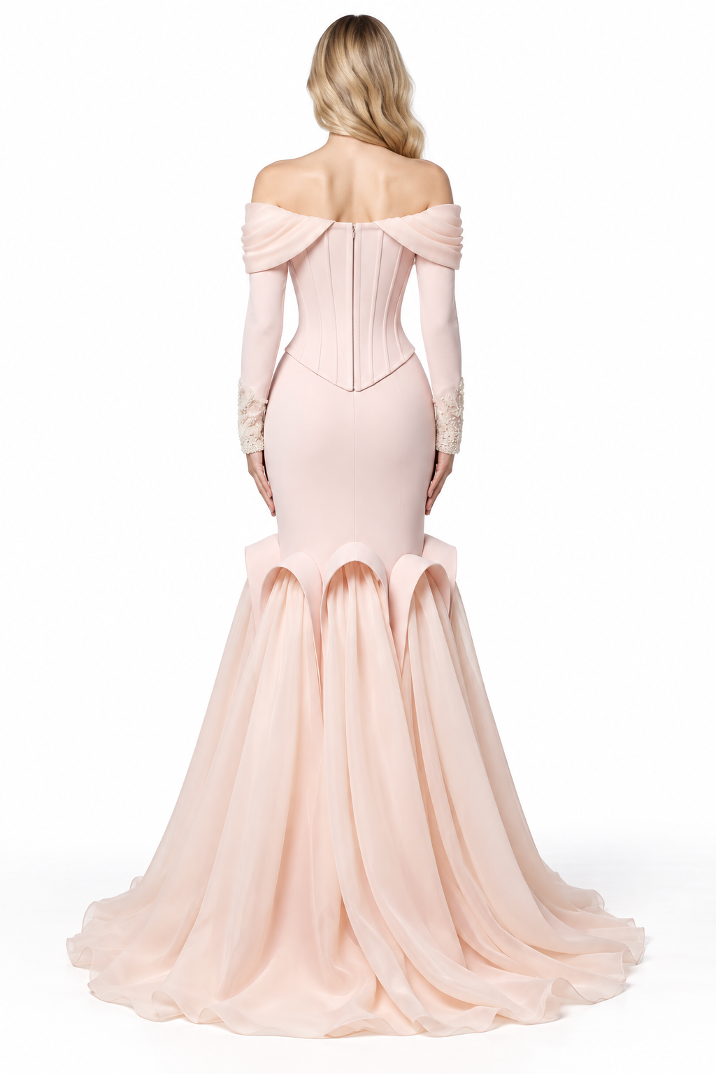 Corset Mermaid Gown - Ivory