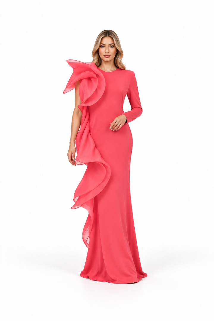 Ruffle Statement Gown - Coraline