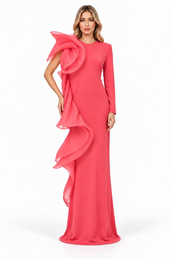 Ruffle Statement Gown - Coraline