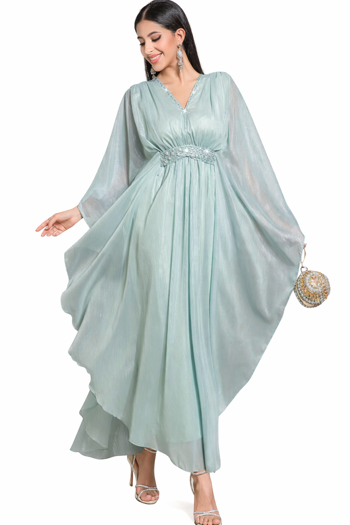 sculpted evening dress with modern statement details – LUMIÈRE