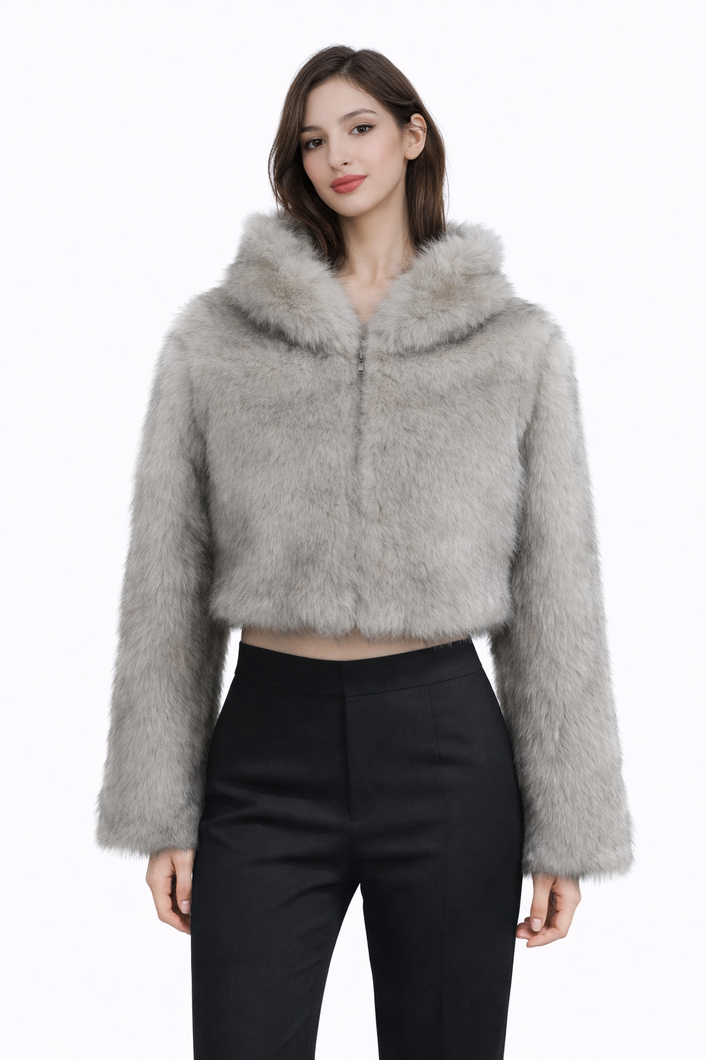 فستان ماكسي أبيض مطرز بحافة مزينة بشراشيب - أزورا