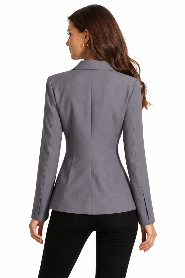 tailored blazer with front tie detail – SELENE