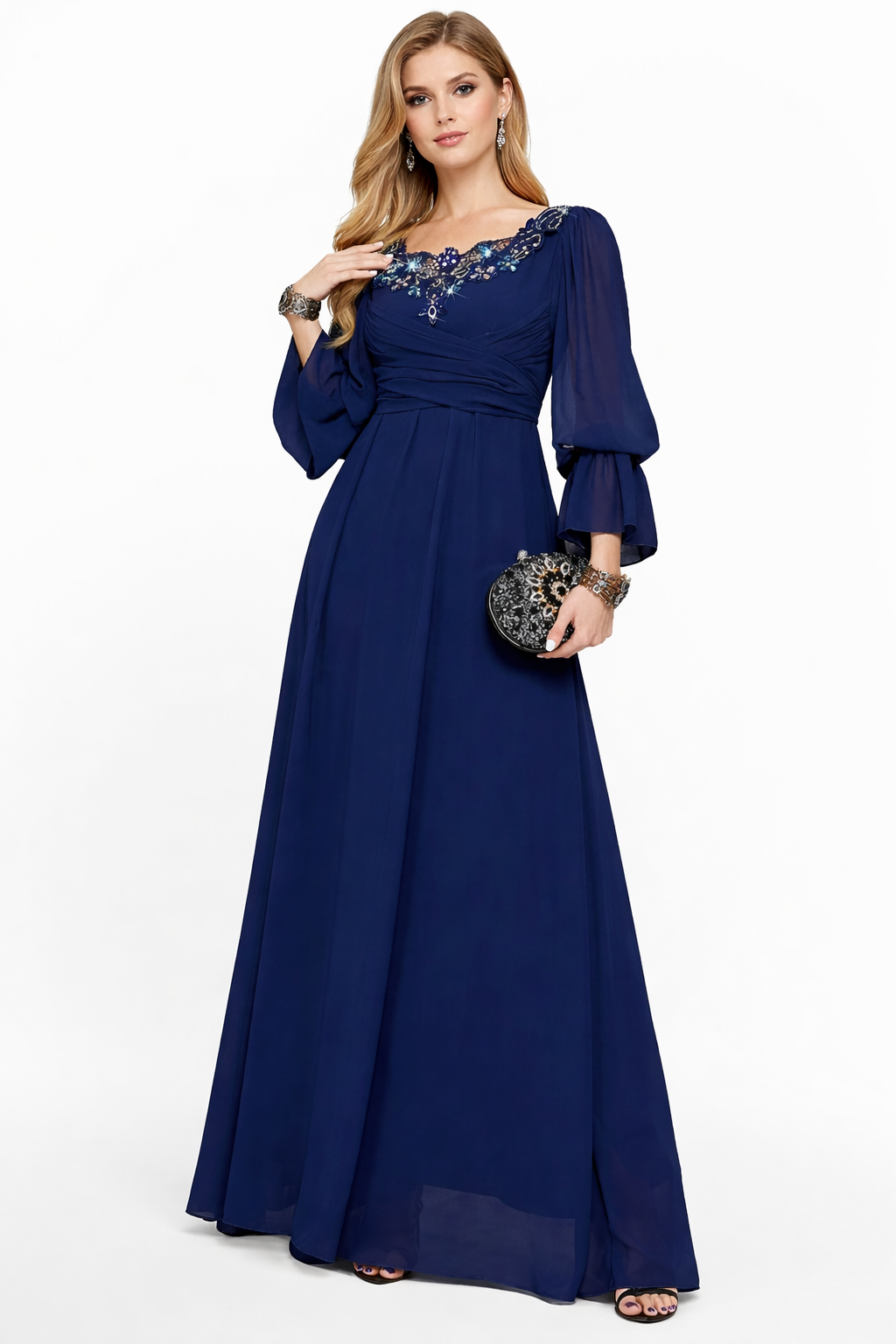 Relaxed Fit Long Sleeve Maxi Dress with Soft Flow – LUMINA