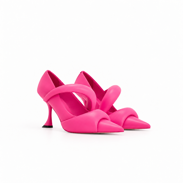 Sculpted Strap Pointed-Toe