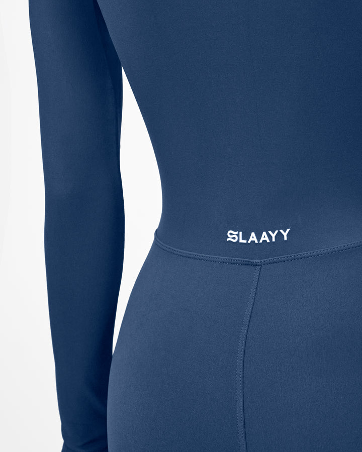 Haut à manches évasées plissées et ensemble jupe longue avec ceinture à la taille – Rosiny 