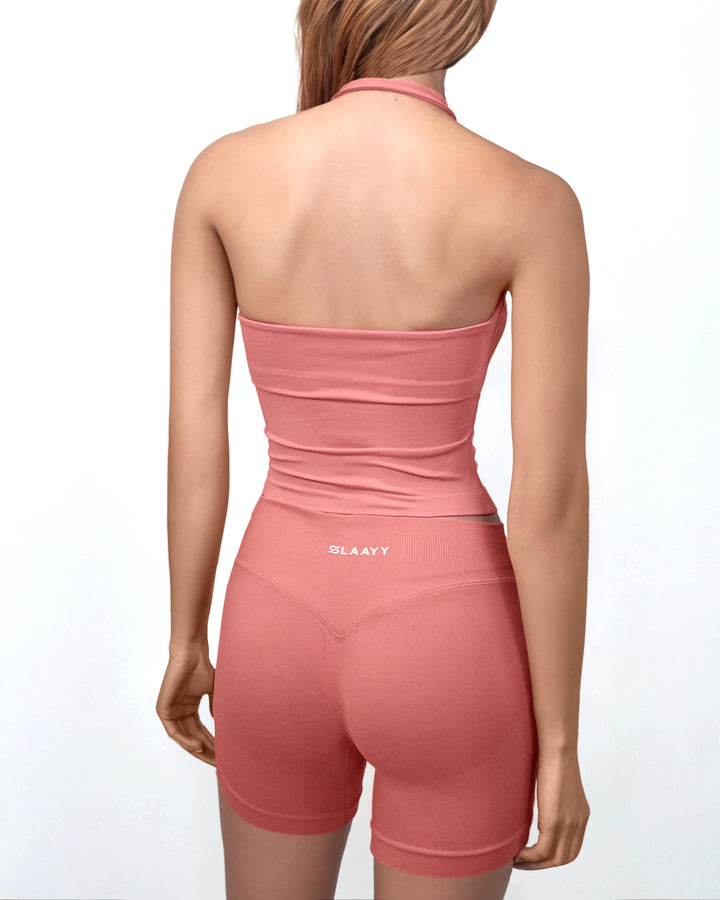 Plissiertes Oberteil mit ausgestellten Ärmeln und Maxirock-Set mit Taillengürtel – Rosiny 