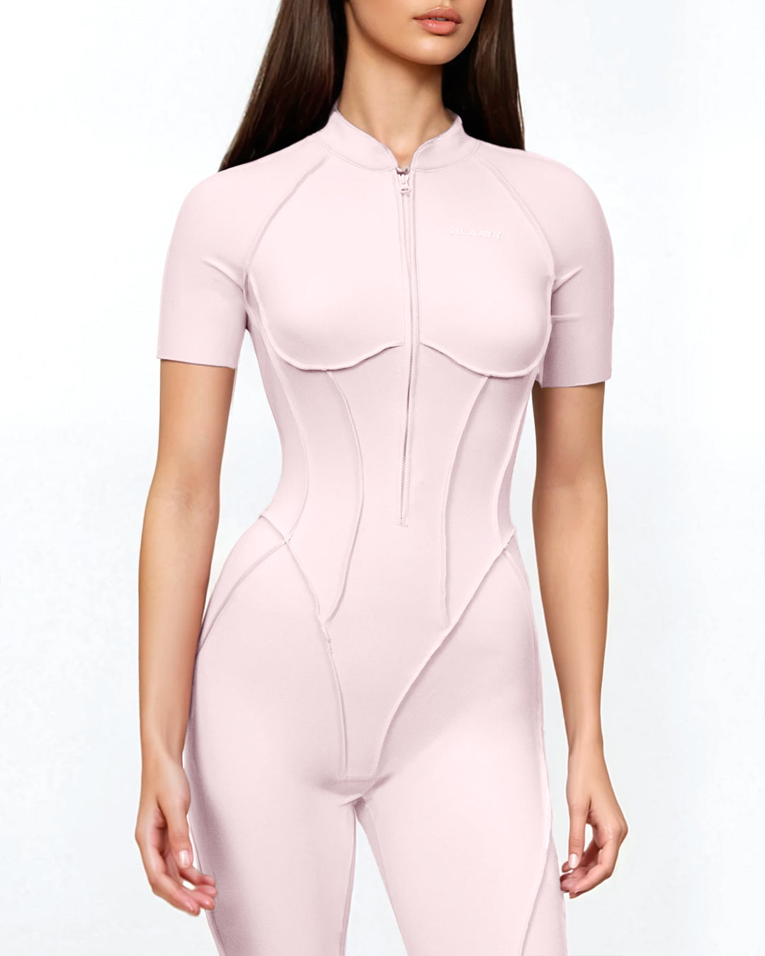 Geplooide top met uitlopende mouwen en maxi-rok set met tailleband – Rosiny 