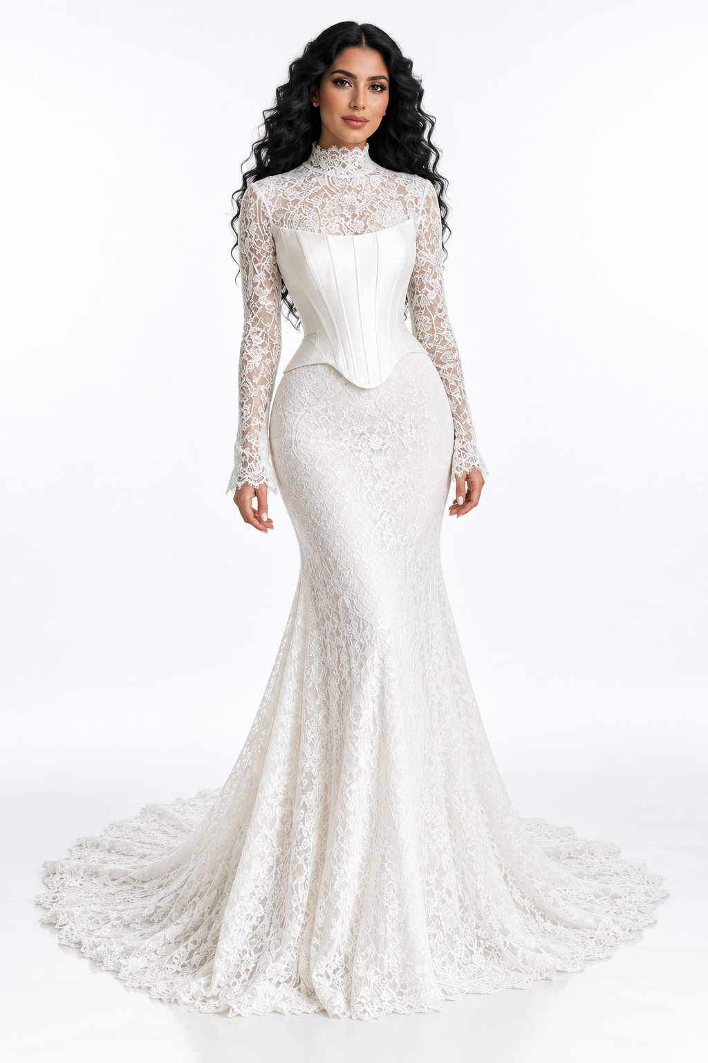 Lace Corset Mermaid Bridal - Ivoria