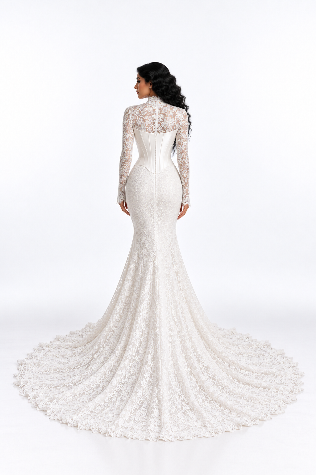 Lace Corset Mermaid Bridal - Ivoria
