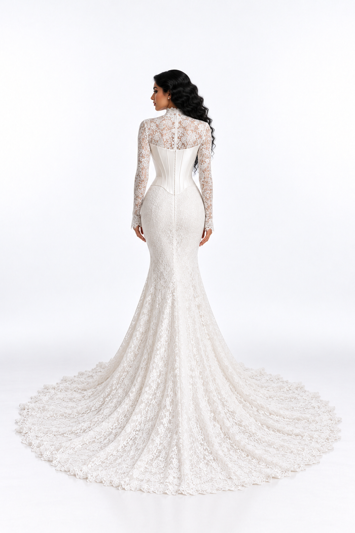 Lace Corset Mermaid Bridal - Ivoria