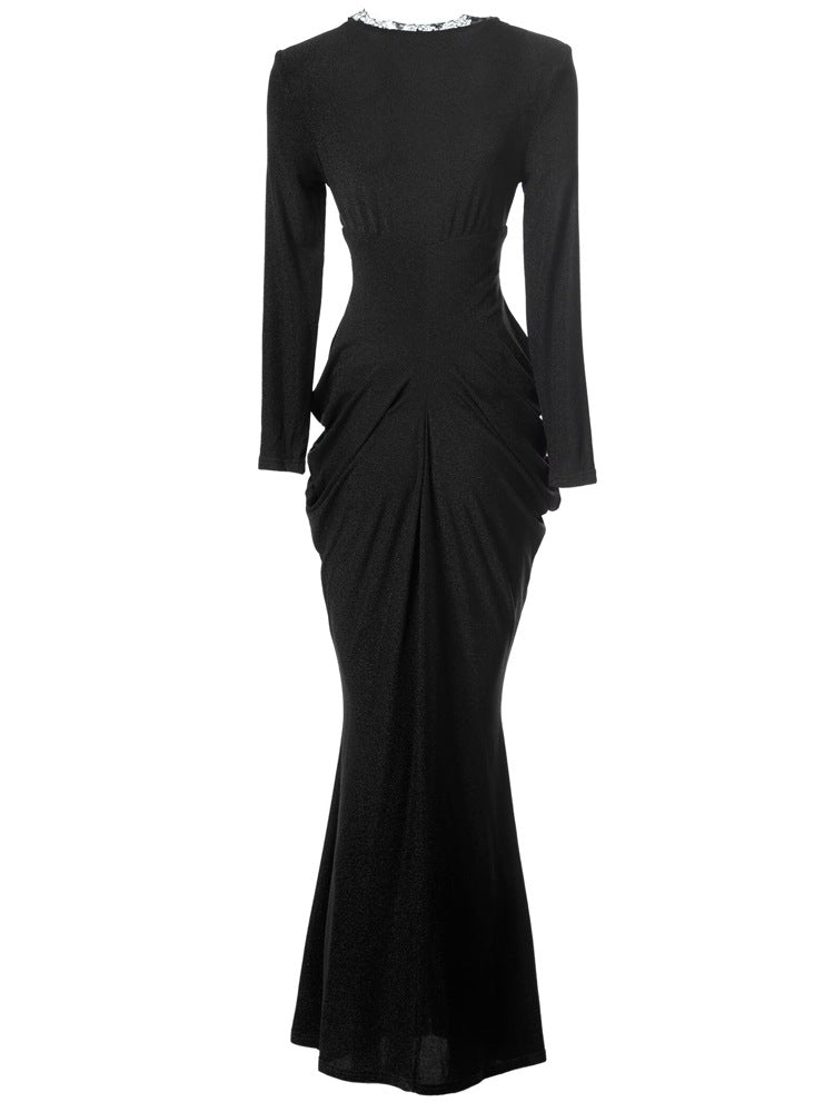 maßgeschneiderter Schlaganzug mit Satin-Puffärmeln – VALENCIA 